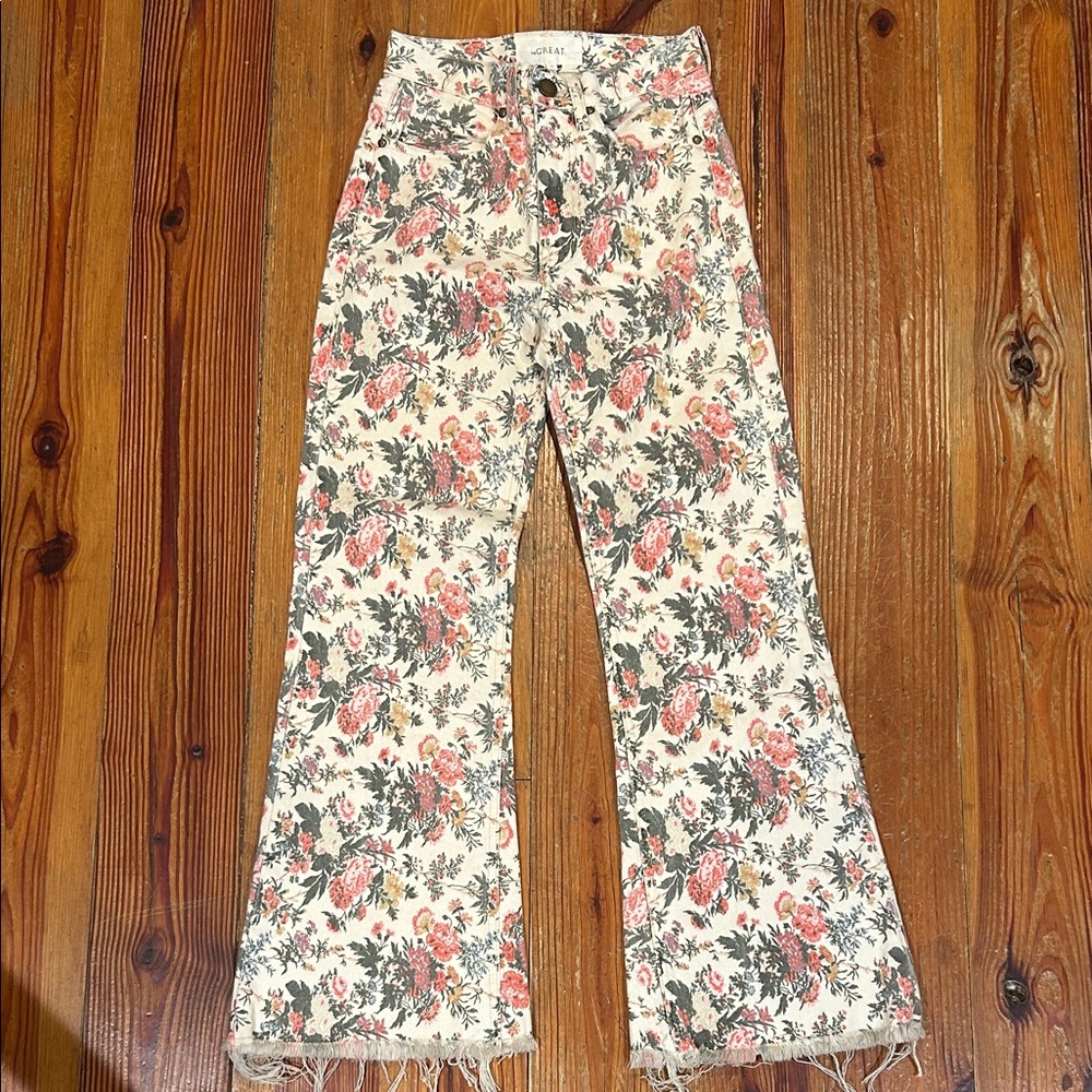 The Great Kick Bell Jean Cream Enchanted Floral